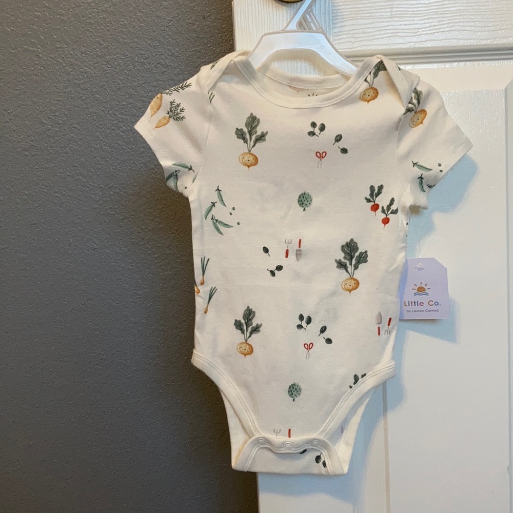 Adorable brand NWT Little Co onsie! Size 12 Mo!